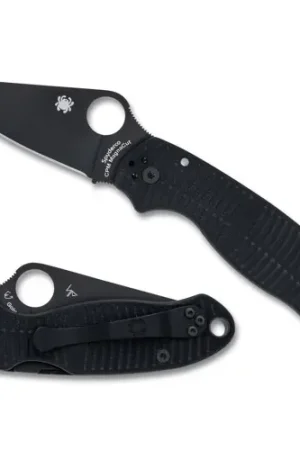 Top Seller - SPYDERCO Para 3 Salt Black G-10 CPM MagnaCut Black Blade