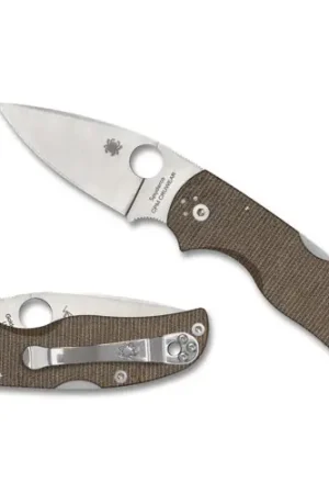 Today Only | SPYDERCO Native 5 Brown Canvas Micarta CPM CRU-WEAR