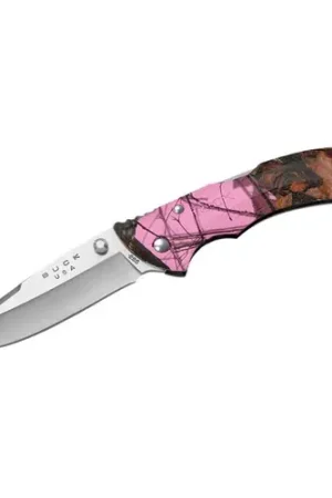 BUCK KNIVES Bantam BLW Mossy Oak Blaze Pink 3-1/8" Drop Point | Bargain