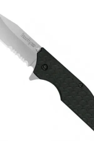 Deal of the Day - KERSHAW KNIVES Drone Clip Point Serrated BeadBlasted 2.75"