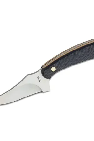 Last Chance | OLD TIMER Sharpfinger Fixed 3.3" Clip Point Blade | Brown Handles w/ Leather Sheath