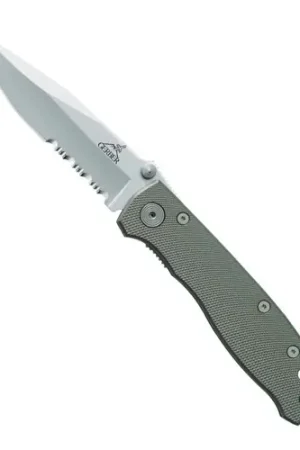 Trending | GERBER KNIVES Harsey Air Ranger 3.26" Clilp Point Combo Blade - Grey Aluminum Handles