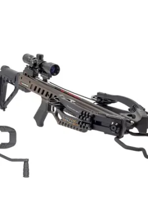 High Quality | KILLER INSTINCT Vital X 405 FPS Crossbow Package with Compact DSC Crank Narrow Sled