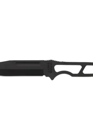 KA-BAR Neck Knife Black Hard Plastic Sheath Straight Edge - Clearance Deal