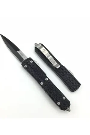 Special Price | MICROTECH KNIVES Ultratech OTF 3.4 Bayonet Grind Blk Partially Serr