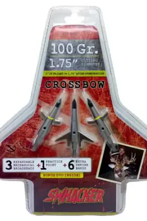 SWHACKER 2 Blade 100gr Xbow Broadhead 1.75" Cut - Top Quality