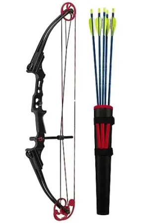 Get Yours - GENESIS ARCHERY 17 Genesis Mini Bow Kit Black Right Hand