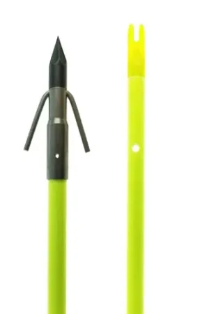 MUZZY Classic Chartreuse Fish Arrow w/Carp Point - Ready to Order