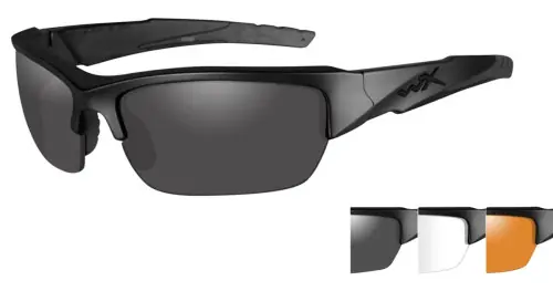 Top-Selling | Wiley X Valor Changeable Lens Safety Glasses Matte Black