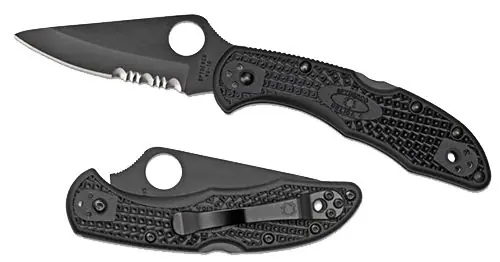 Spyderco Delica4 Folding Knife 73mm VG-10 Black Blade Nyl Handle - Almost Gone