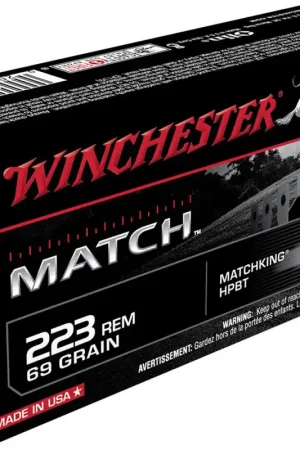 Winchester Match Sierra MatchKing Boat Tail Hollow Point .223 Remington - Fast Shipping