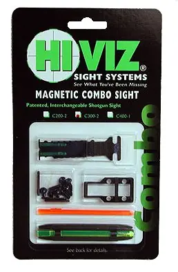 Hi-Viz C-Series Magnetic Turkey/Deer Narrow Fiber Optic Shotgun Sight Set C300-2 | Order Now