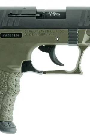 Walther P22 California Compliant .22 LR Olive Drab Green and Black Pistol - Hurry