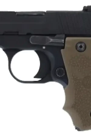 Top Rated - Hogue Rubber Grip Finger Grooves for Sig Sauer P238 Desert Tan