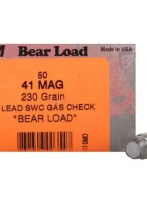 In Stock - HSM Bear Load .41 Remington Mag Wadcutter