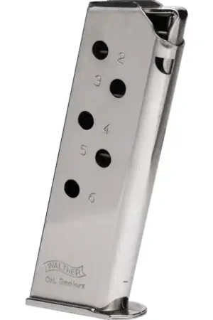 Clearance Price | Walther PPK Detachable OEM Magazine Stainless/Silver