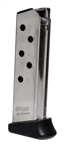 Great Deal - Walther PPK .380 ACP 6-Round Magazine Stainless/Silver