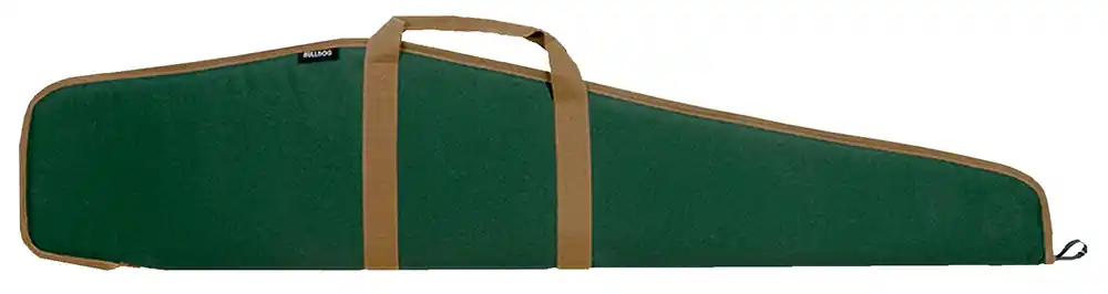 Bulldog Cases & Vaults Pit Bull Scoped Rifle Case 48in Green with Tan Trim - Premium Quality