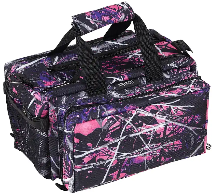 Price Drop | Bulldog Cases & Vaults Deluxe Range Bag w/Strap 13x7x7 Nylon Range Bag Muddy Girl Camouflage