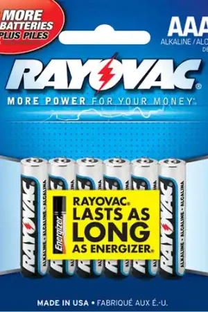 Secure Payment | Rayovac AAA 1.5V Alkaline 6PK