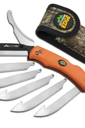 Outdoor Edge Razor Pro Knife Orange - Reliable Choice