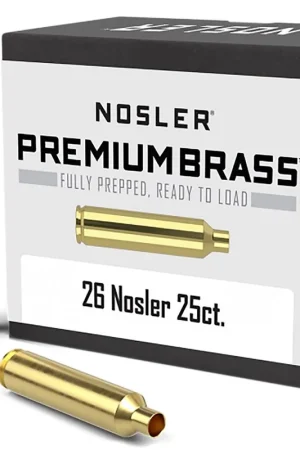 Big Sale - Nosler Unprimed Cases 26 Nosler Rifle Brass 25 Per Box