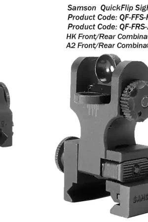 Samson Manual Folding A2 Front/Rear Sight Set Mil-Spec Hardcoat Anodized - Top Rated