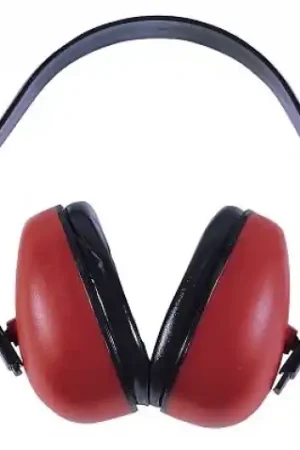 Deal of the Day - Radians Def-Guard Muff 23 dB Red Ear Cups Black