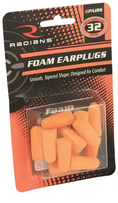 Radians FP8000BP Disposable Foam Earplugs Orange | Extra Savings
