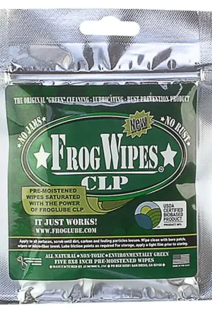 Frog Lube Frog CLP Wipes 5 Pack - Now Available