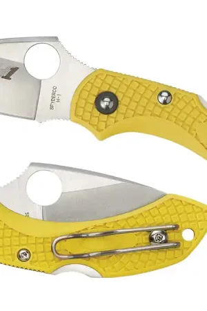 Spyderco Dragonfly II Salt H-1 Steel Serrated Blade Marine Yellow FRN - Don't Miss Out