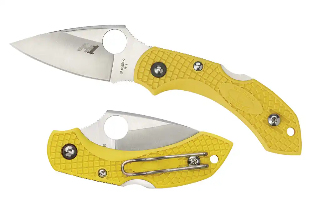 Spyderco Dragonfly II Salt H-1 Steel Serrated Blade Marine Yellow FRN - Don't Miss Out