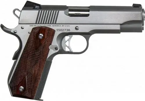 Dan Wesson Commander Classic Bobtail .45 ACP Stainless/Silver Pistol - Premium Quality