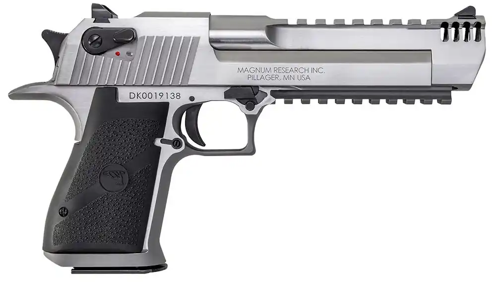 Magnum Research Desert Eagle Mark XIX Muzzle Brake .50 AE Stainless Pistol | Reliable Choice