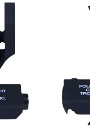 Troy 45 Degree Offset BattleSight Set M4 Front & Diopter Rear Folding Back Up Black | Available Now