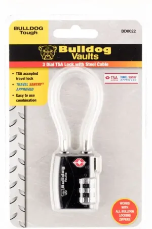 Bulldog Cases & Vaults TSA Cable Open With Combination Metal Combination Metal | Just In