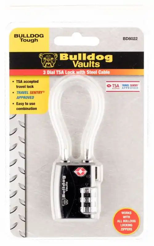 Bulldog Cases & Vaults TSA Cable Open With Combination Metal Combination Metal | Just In