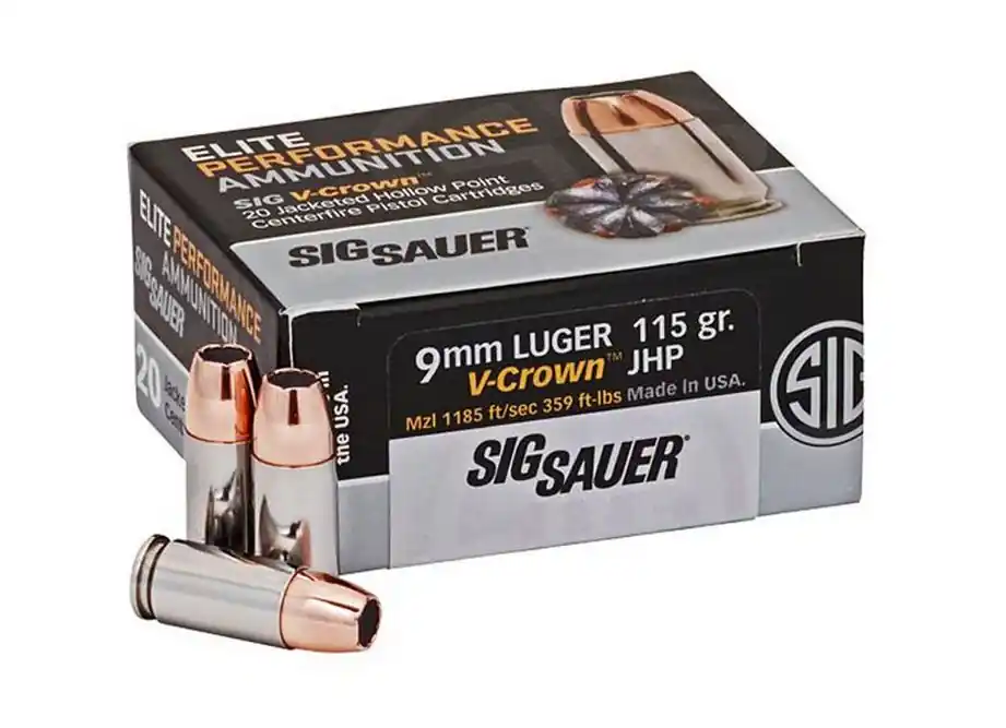 Add to Cart - SIG Sauer Elite V-Crown Jacketed Hollow Point 9mm
