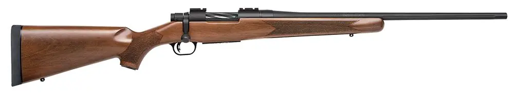 Ending Soon - Mossberg Patriot Walnut Stock .22-250 Remington Blued Rifle