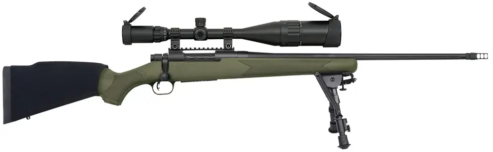 Clearance | Mossberg Patriot Night Train Fluted .308 Win Matte Blued Rifle w/ 6-24x50mm Scope