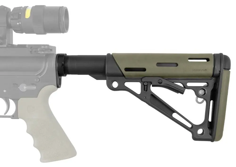 Shop Today | Hogue OverMolded Collapsible Buttstock OD Green