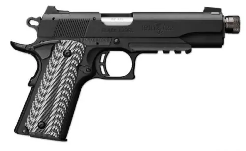Browning 1911-22 Black Label Threaded Barrel .22 LR Blue/Black Pistol - Buy Direct