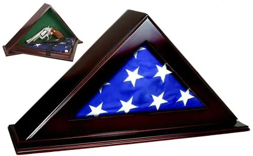 PS Products, Inc. Peace Keeper Patriot Flag Case Key Entry Mahogany Stain | Limited Offer