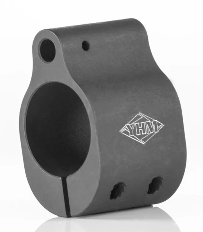 YHM Low Profile Slotted Pinch Screw Gas Block .75" Bore Steel Phosphate Black | Price Cut