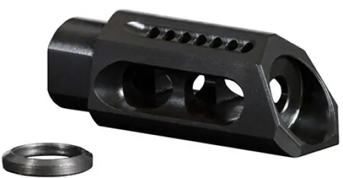 Top Rated - YHM 3085-MBA Slant Muzzle Brake and Compensator Hybrid .30 Cal Melonite QPQ Matte Black