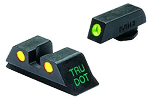 Buy Online | Meprolight Tru-Dot For Glock 9mm/.40 S&W Yellow Tritium With White Outline Composite