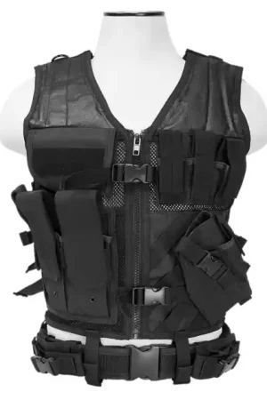Reliable Choice | NcSTAR CTV2916B Tactical Vest Med-2XL PVC/Mesh Webbing Black
