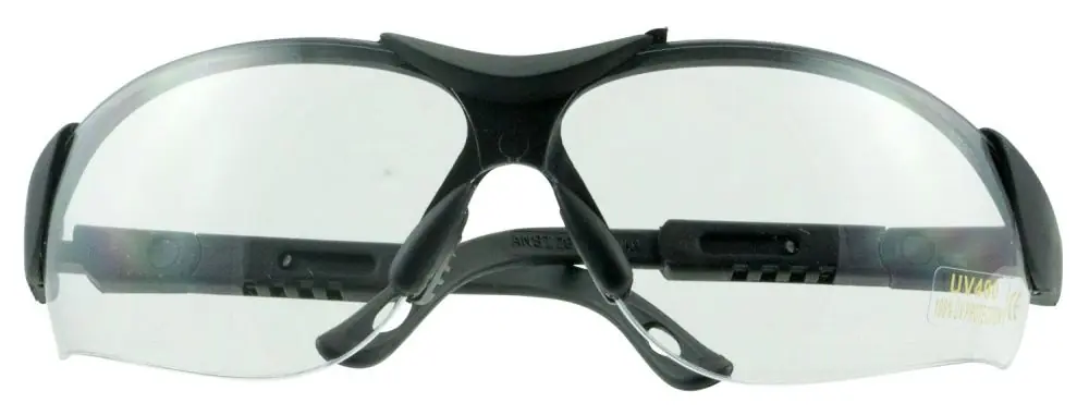Walkers Elite Shooting Glasses Clear Lens Black Frame - Easy Checkout