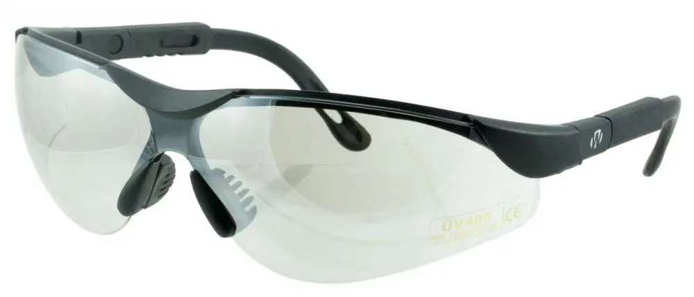 Walker's Elite Shooting Glasses Gray Lens Black Frame - Ends Soon