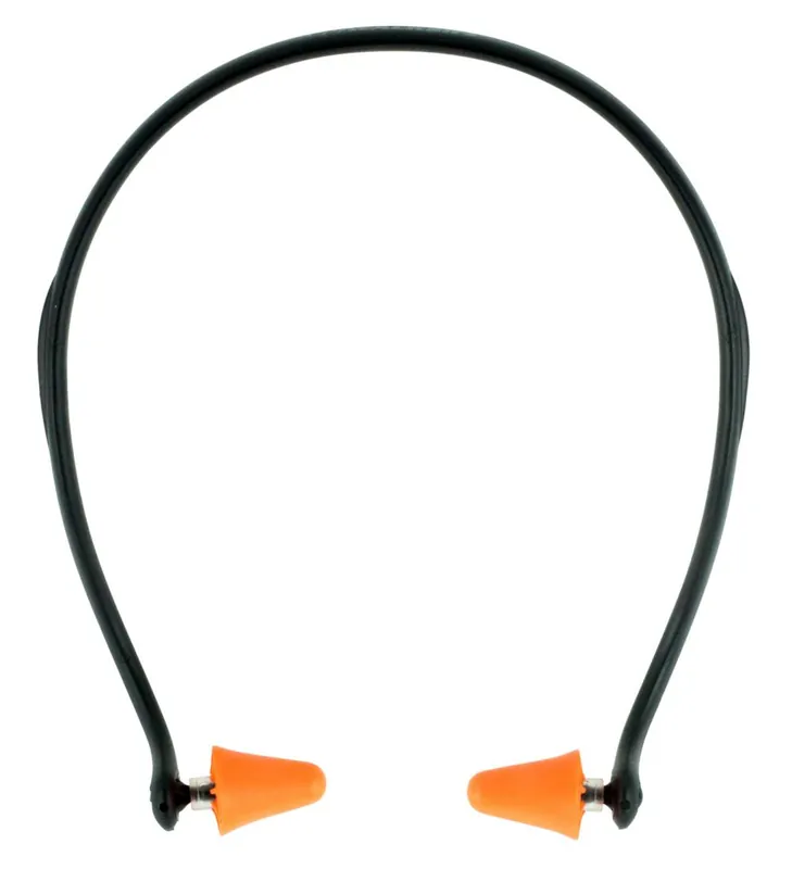 Walker’s Pro-Tek Ear Plug Band Orange Ear Buds with Black Cord | Brand New